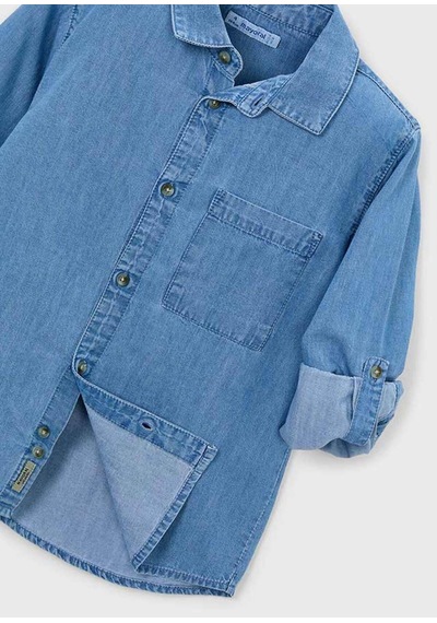 Erkek Çocuk Denim Gömlek Mavi 3122 Mavi