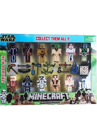 Minecraft 23 Parça Aksesuarlı Star Wars Serisi Oyuncak Minecraft