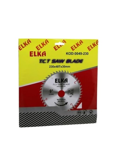 Testere Diski, 230x48tx30mm, Ahşap Ve Sunta Kesimi İçin, 9 İnç