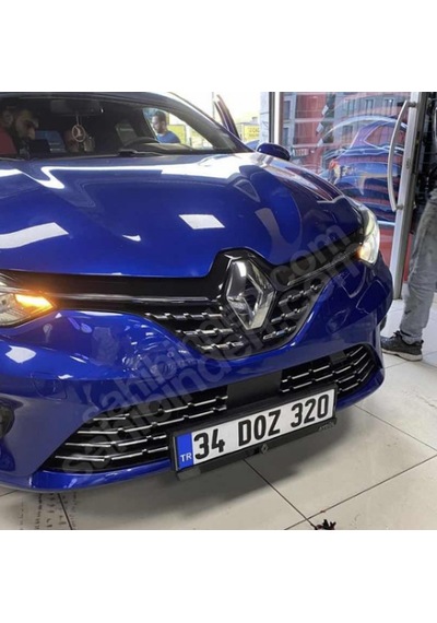 Clio 5 2020-2023 Ön Panjur Alt Izgara Kromu Set Paslanmaz