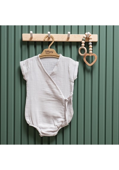 Tiffany Baby & Kids Tiffany Baby Müslin Theme Kruvaze Body 26022 Gri