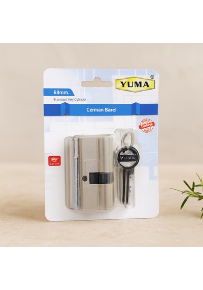 68 Mm Silindir Barel Nikel Saten - 3 Anahtarlı