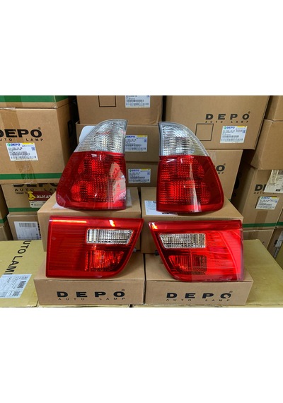 Bmw X5 E53 2000-2007 Arası Depo Stop Lambası 4'lü Komple Takım 63217164475 / 63217164476