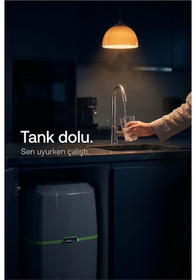 Lina Pro Pompalı Kapalı Kasa 2,2 Galon 8 Litre Nsf Onaylı Filtre Seti Evsel Su Arıtma