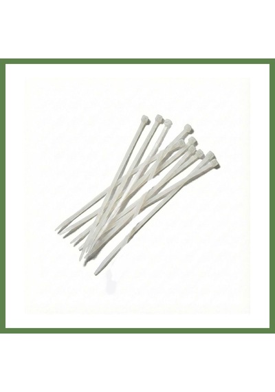 Bezos Kablo Bağı Kelepçe Cırt 4,8x400mm 10'lu Beyaz Hb006
