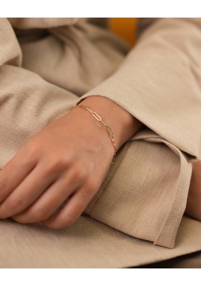 Debora Jewelry 14 Ayar Altın Ataç Model Zincir Bileklik