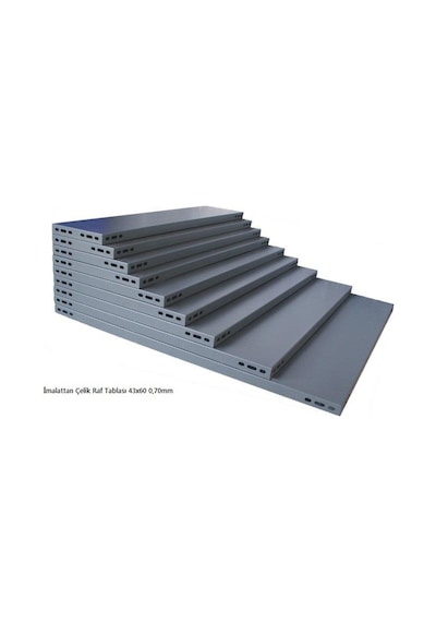 Rafburada 5 Adet Galvaniz Çelik Raf Tablası - Depo, Arşiv, Kiler, Dosya, Market Rafı-43x93 cm-0.70 mm