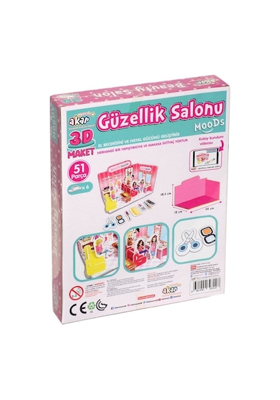 Güzellik Salonu Maket 3 Boyutlu  Puzzle