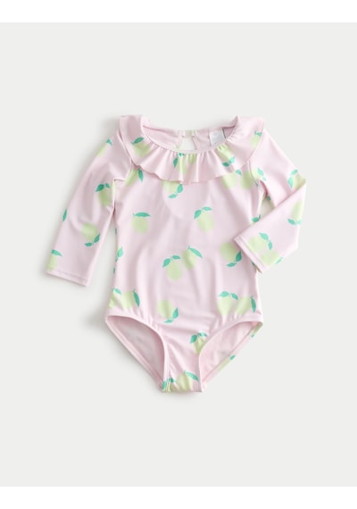 Marks & Spencer Limon Desenli Çocuk Mayo T77006042U Pembe