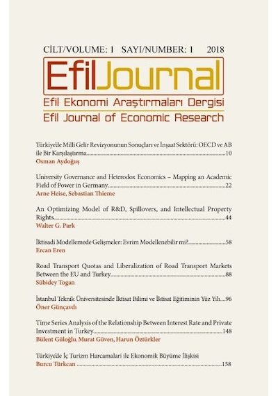 Efil Ekonomi Araştırmaları Dergisi - Cil 1 Sayı 1 2018