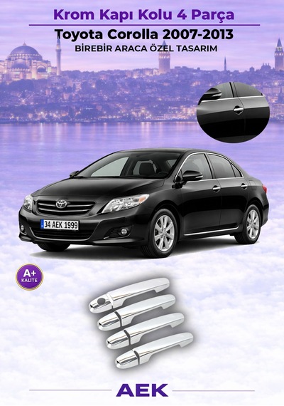 Toyota Corolla Kapı Kolu 2007-2013 Paslanmaz Çelik