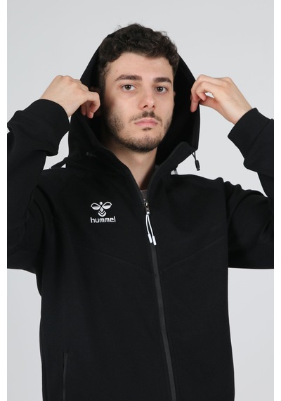 Hummel Armin Pro Pamuklu Sweatshirt Siyah