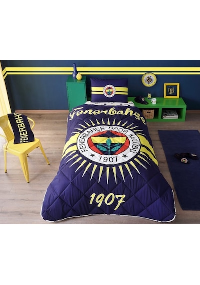Taç Yorgan Seti Fb Fenerbahçe Tek Kişilik Yastık