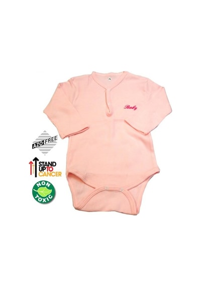 Sema Baby Uzun Kol Kaşkorse Badi (Body) Pembe 12-18 Ay Pembe