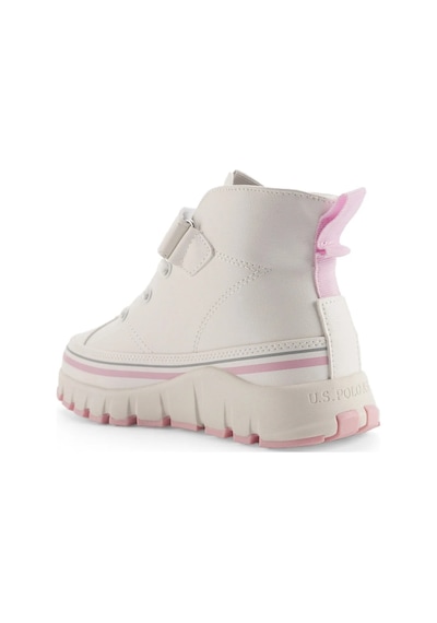 U.S. Polo Assn. Keltes 4pr Kız Çocuk Bilekli High Sneaker Beyaz/pembe Beyaz - Pembe U.S. Polo Assn. Keltes 4pr Kız Çocuk Bilekli High Sneaker Beyaz/pembe Beyaz - Pembe