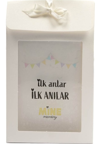 Mine Memory Bebek - Hamile Fotoğraf Anı Hatıra Kartı Seti 40 Adet - Hediyelik Pembe - Mavi Çok Renkli