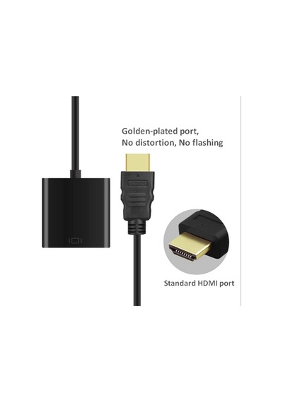 Ancheyn Hdmi To Vga Kablosu Çevirici Dönüştürücü Adaptör Hdmi Vga