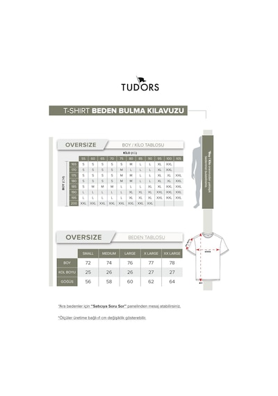 Tudors Unisex Oversize Geniş Kesim %100 Pamuk Yumuşak Dokulu Basic Bisiklet Yaka Haki Tişört-31704 Haki Tudors Unisex Oversize Geniş Kesim %100 Pamuk Yumuşak Dokulu Basic Bisiklet Yaka Haki Tişört-31704 Haki