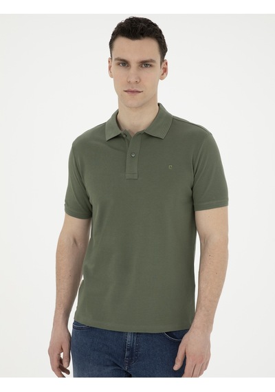 Pierre Cardin Erkek Haki Tişört Basic 50280754-vr027 Haki