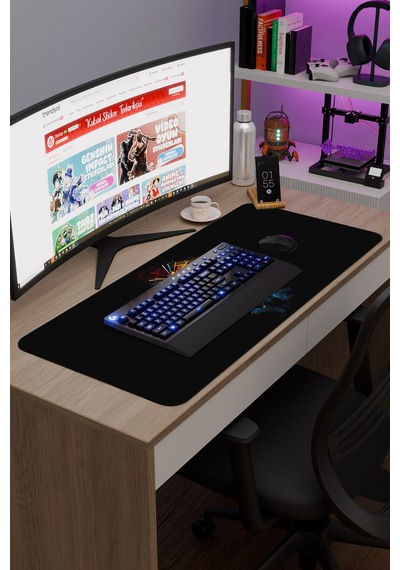 Shoto Todoroki Anime V5 - 90x40 Xxl Gaming Kauçuk Kaymaz Taban Mouse Pad Fare Altlığı