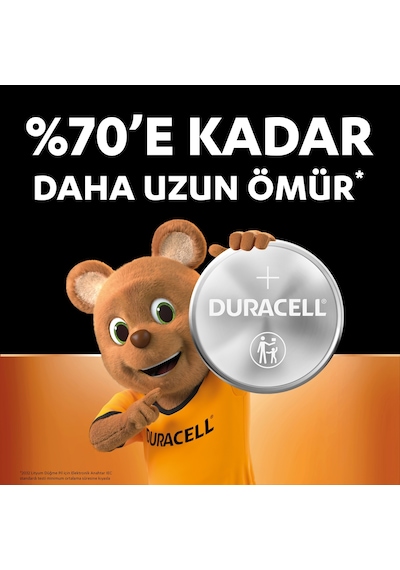 DURACELL CR 2032 Lityum Düğme Pil (4’lü paket) – 3V, (CR2032)
