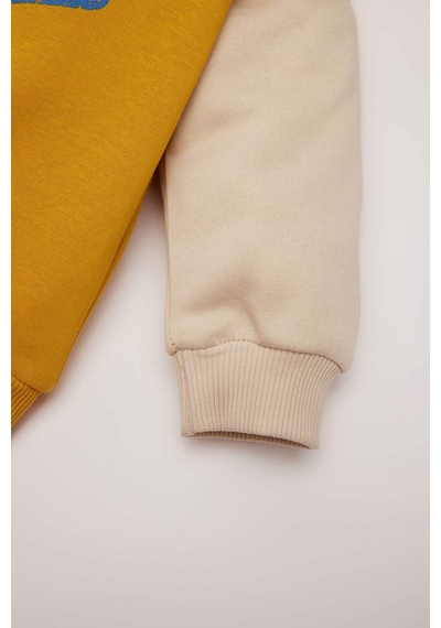 DeFacto Erkek Bebek Bisiklet Yaka İçi Yumuşak Tüylü Baskılı Sweatshirt D6755A524WNYL64 Sarı DeFacto Erkek Bebek Bisiklet Yaka İçi Yumuşak Tüylü Baskılı Sweatshirt D6755A524WNYL64 Sarı