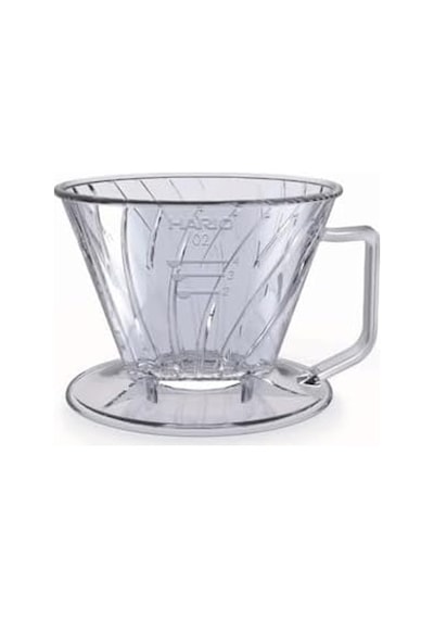 Pegasus Düz Tabanlı Damlatıcı, Boyut 02, Şeffaf Aeropress