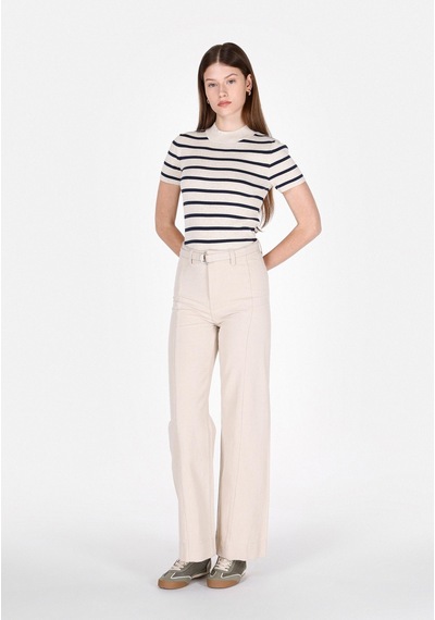 Colin's Colins Slim Fit Yarım Balıkçı Yaka Kadın Bej Kısa Kol Kazak Cl1073127 Q1.v2 Bme Bej