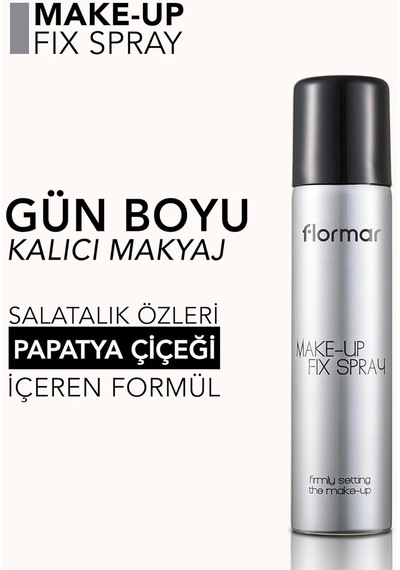 Flormar Make-up Fix Nemlendirici Ve Besleyici Bakım Yapan Doğal Bitişli Makyaj Sabitleme Spreyi No. 001 - 86906042387