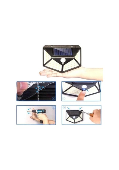 Bahçe Lambası Bahçe Aydınlatma Sensörlü Suya Dayanıklı 100 Led 40023701