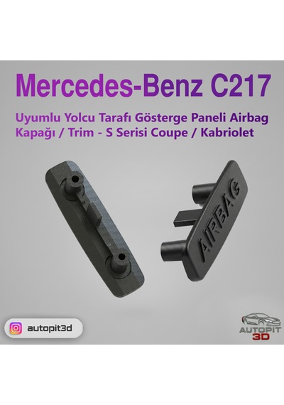 Mercedes-benz C217 Yolcu Tarafı Gösterge Paneli Airbag Kapağı / Trim - S Serisi Coupe / Kabriolet Mercedes-benz C217