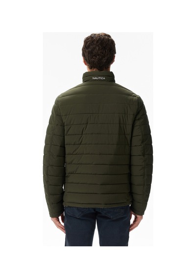 Nautica Erkek Yeşil Regular Fit Çift Taraflı Mont Desenli V622744 Yeşil