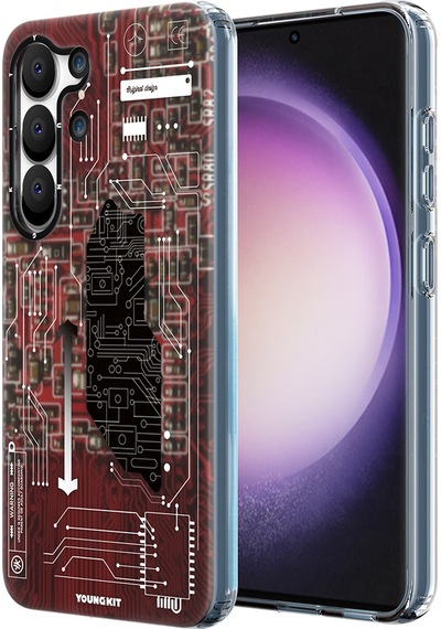 Youngkit Galaxy S23 Uyumlu Kılıf YoungKit Technology Serisi Kapak YOUNGKİT-TA85920