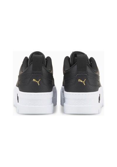 Puma Mayze Leather Kadın Deri Sneaker Black Black