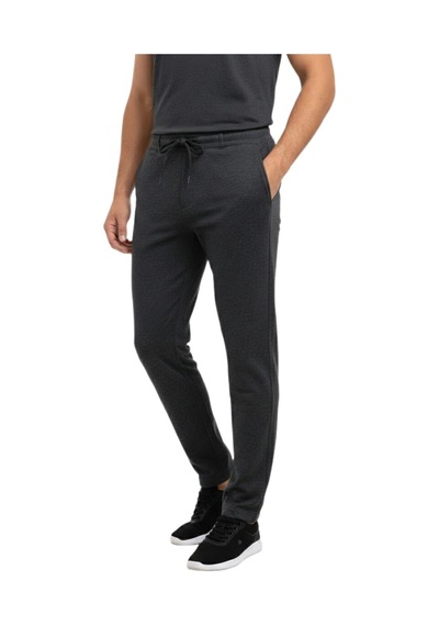 Pandonim Erkek Beli Lastikli Jogger Pantolon Regular Fit Bgl-st05194 Füme