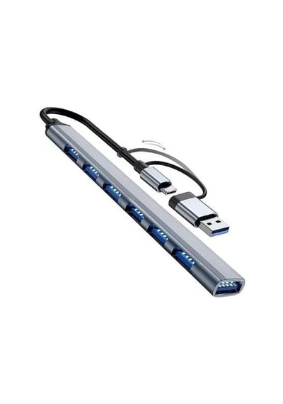 Çok Fonksiyonlu Pd Usb Type C Çoğaltıcı Hub Çeşitleri Her İhtiyacı Giderecek Çeşit Mevcuttur Usb Ve Type C Pd, Usb Çoklayıcı 7 Li Hub-10