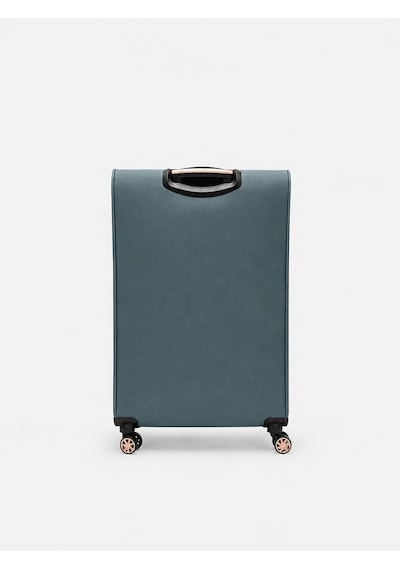 Fossil Unisex Kumaş Kabin Boy Ultra Hafif Şifreli Körüklü Kendi Etrafında Dönebilen Valiz 013-03 Petrol