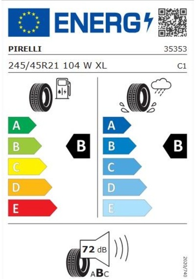 Pirelli 245/45 R21 104W XL Scorpion Zero All Season J Lr Ncs Dört Mevsim Lastiği 2024