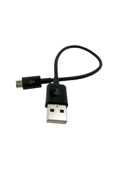 Micro Usb 15cm Data Kablosu - Siyah