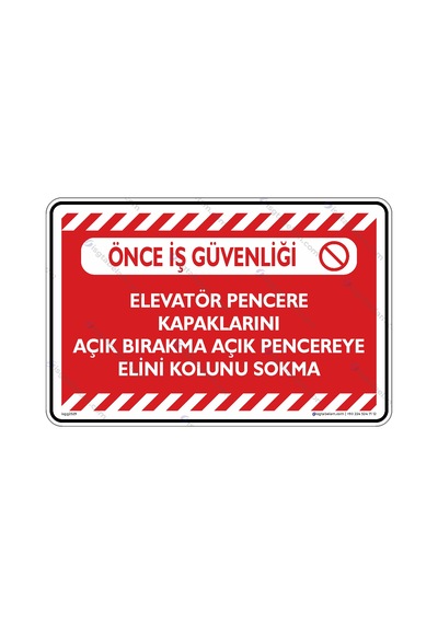 Elevatör Pencere ve Kapaklarını Açık Bırakma Açık Pencereye Elini