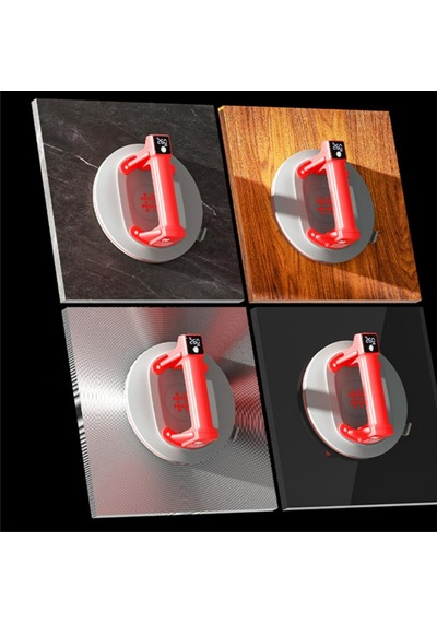 Shijing Tools 6100 Şarjlı Hava Pompalı Dijital Vantuz - Cam Granit Seramik Ayna Taşıma Vantuzu