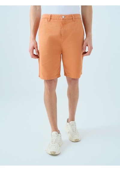 Regular Fit Erkek Şort Dırty Orange