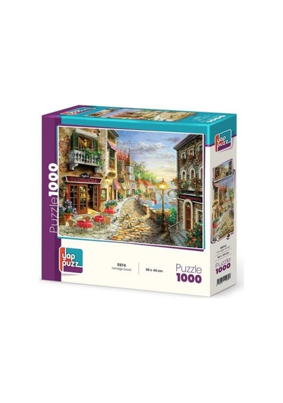 Yemeğe Davet Ve Sahil Köyü İkili Set - 1000 + 500 Parça İkili Puzzle Seti