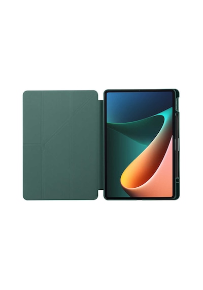Zore Mi Pad 5 Kılıf Nvth Tri Folding Kalem Bölmeli Standlı Kılıf - Rose Gold