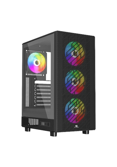 Powerboost Pb-a700b 750w 80+ Bronze Atx Usb 3.0 Rainbow Fanly Mesh Gaming Siyah Kasa