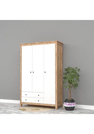 Honey 3 Kapılı Dolap Mdf Sis Gri Honey 3 Kapılı Dolap Mdf Sis Gri