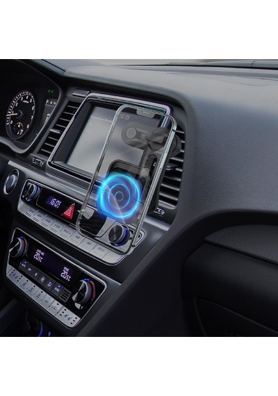 Mf Product Mfb107 Izgara Girişli 360 Derece Dönen Başlıklı Araç İçi Manyetik Telefon Tutucu Siyah