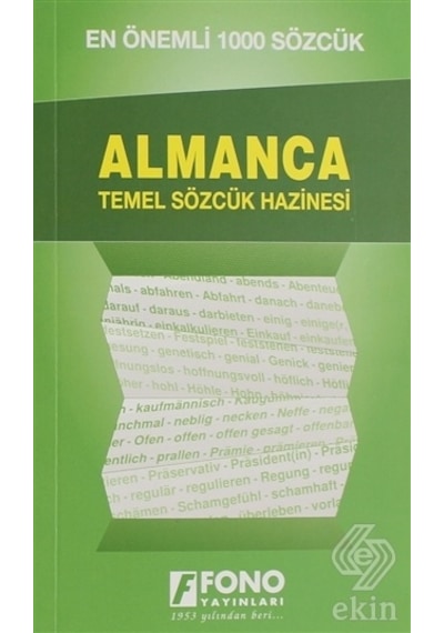 En Önemli 1000 Sözcük Almanca Temel Sözcük Hazinesi- Fono Yayınları