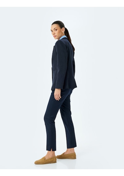 Koton Yandan Fermuar Kapamalı Yüksek Bel Slim Fit Cigarette Pantolon Lacivert 5sak40137uw Lacivert Koton Yandan Fermuar Kapamalı Yüksek Bel Slim Fit Cigarette Pantolon Lacivert 5sak40137uw Lacivert