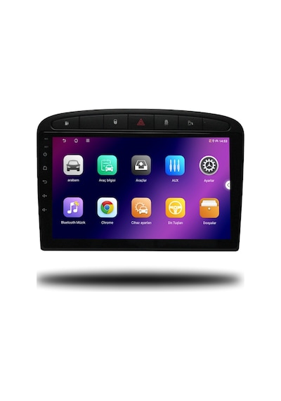 Carplayer Peugeot 308 2007-2013 Uyumlu Android Multimedya 4gb Ram 32gb Hafıza